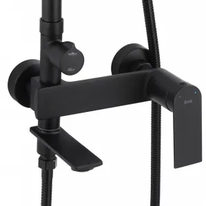 REA REA - Sprchový set s batériou 150mm STORM čierna matná REA-P9533