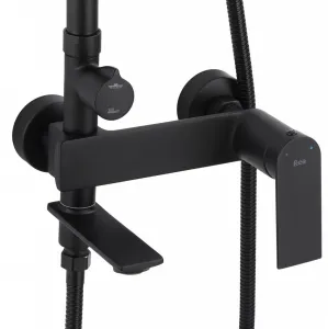 REA REA - Sprchový set s batériou 150mm STORM čierna matná REA-P9533