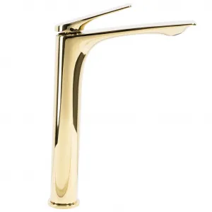 REA - Umývadlová batéria AVALON gold vysoká REA-B1127