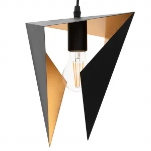 TooLight Geometrický luster čierny