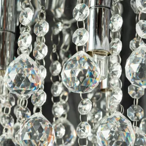 TooLight Krištáľové stropné svietidlo APP404-C strieborné