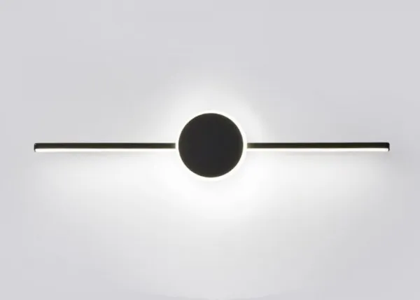 TooLight Svietidlo do kúpeľne s LED Round BLACK 80CM APP850-1W