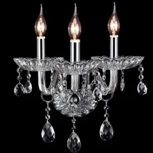 TooLight Krištáľová nástenná lampa 300759 strieborná