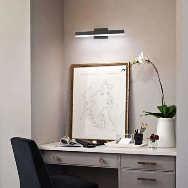 TooLight LED kúpeľňové svietidlo nad zrkadlo 12W 50CM APP373-1W čierna
