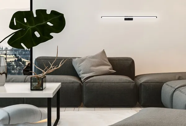 TooLight LED kúpeľňové svietidlo nad zrkadlo 12W 50CM APP373-1W čierna