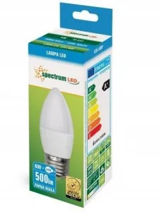 Spectrum LED LED žiarovka E-27 230V 6W studená biela