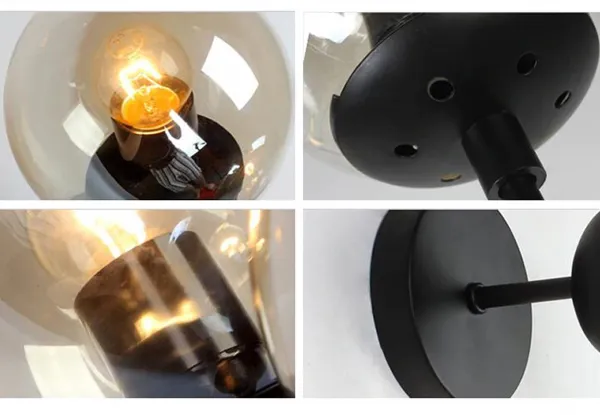TooLight Nástenná lampa APP750-1W čierna