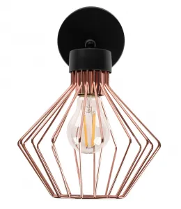 TooLight Nástenná lampa Eira ružovo zlatá/čierna