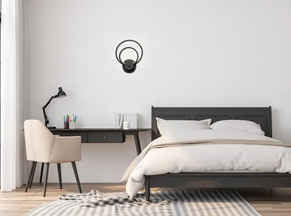 TooLight Nástenná lampa APP1042-W matná čierna