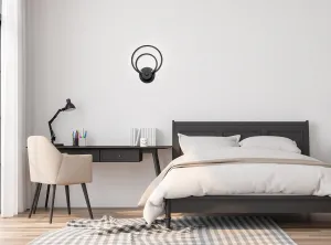 TooLight Nástenná lampa APP1042-W matná čierna