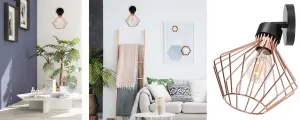 TooLight Nástenná lampa Eira ružovo zlatá/čierna