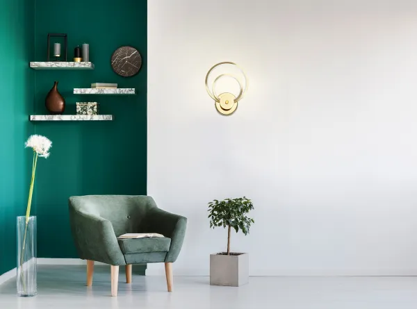 TooLight Nástenná lampa APP1043-W zlatá