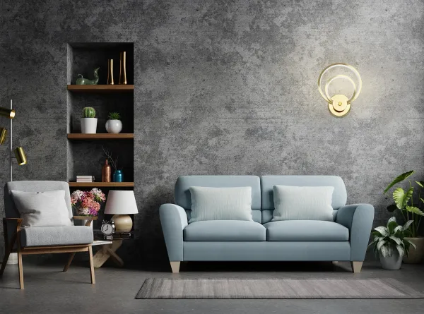 TooLight Nástenná lampa APP1043-W zlatá