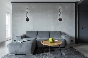 TooLight Nástenná lampa Led APP1048-W čierna
