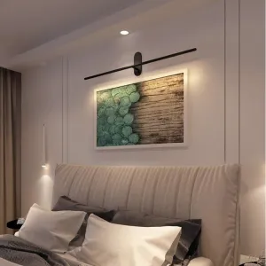 TooLight Nástenná LED lampa Kinkiet I čierna