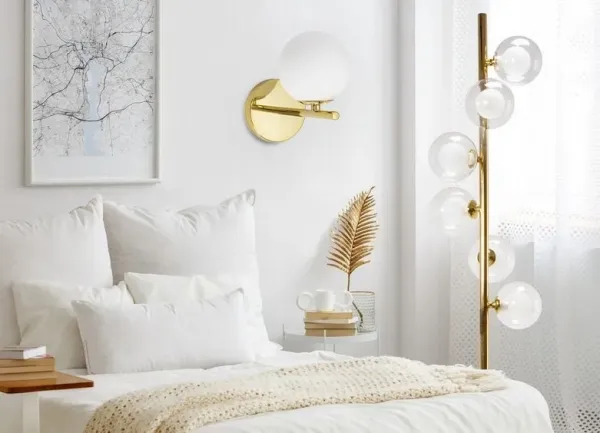 TooLight Nástenná lampa Ball III zlatá