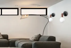 TooLight Nástenné svietidlo Bulb rose gold 392205