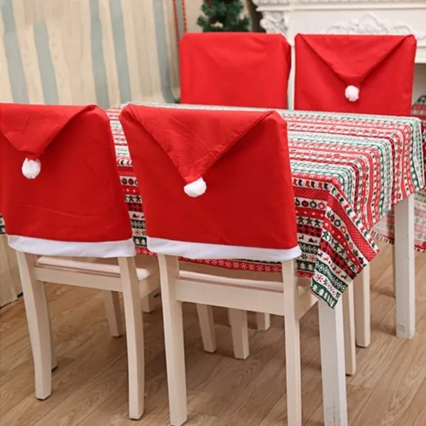 Tutumi Sada 6 ks potahů na židle SANTA červená