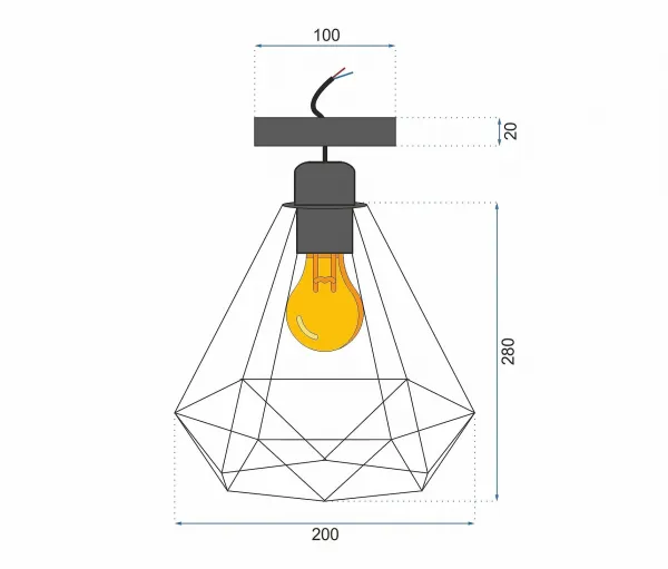 TooLight Stropné svietidlo Reno 180986D