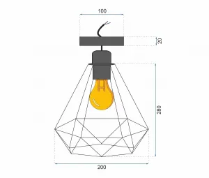 TooLight Stropné svietidlo Reno 180986D