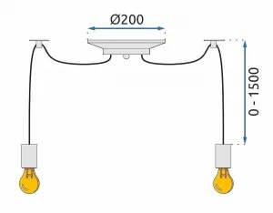 TooLight Stropné svietidlo Spider 8