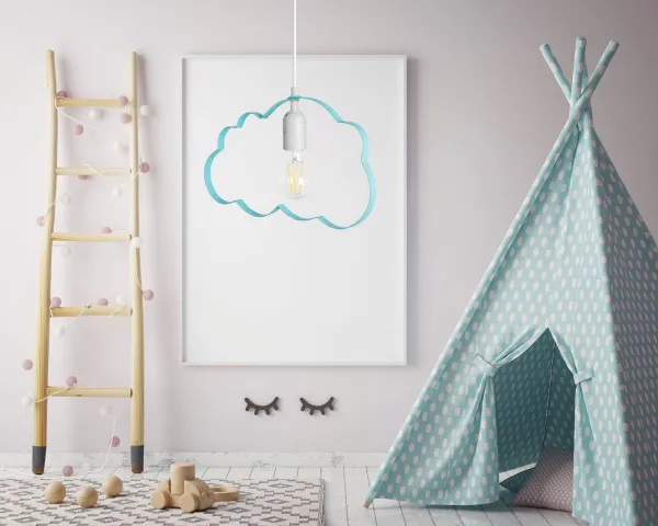 Stropné svietidlo TooLight Cloudie modré