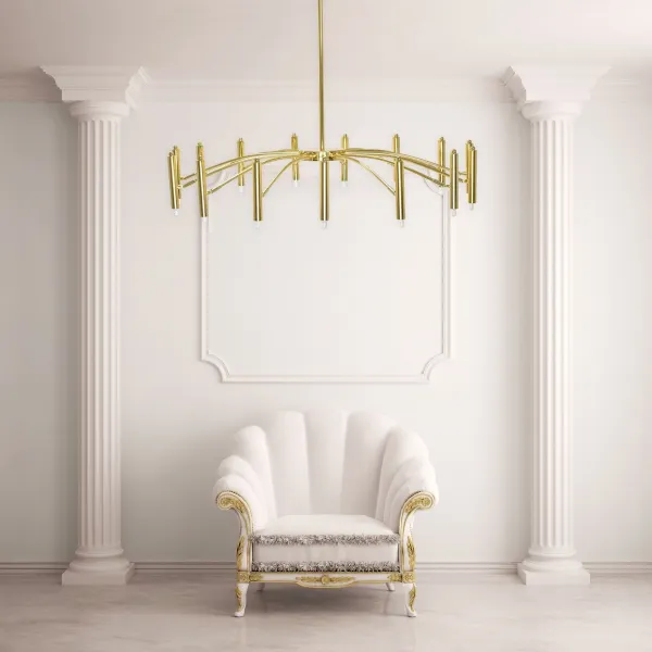 TooLight Stropné svietidlo Sviečka 97 cm zlaté