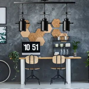 TooLight Trojité stropné svietidlo E27 APP487-3C čierne