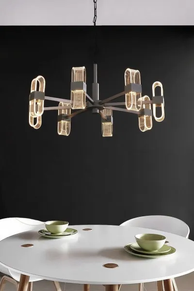 TooLight Visiace stropné svietidlo LED MODERN APP770-6C čierne