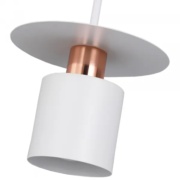 TooLight Závesná lampa Hilena biela/ružové zlato