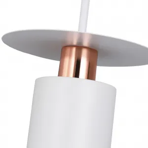TooLight Závesná lampa Hilena biela/ružové zlato