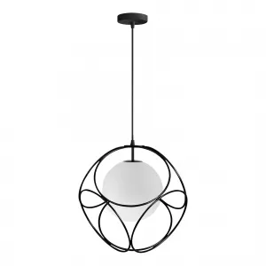 TooLight Závesná lampa LA BELLE V čierna/biela