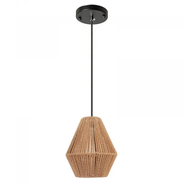 TooLight Závesná lampa La Belle Boho I čierna/hnedá