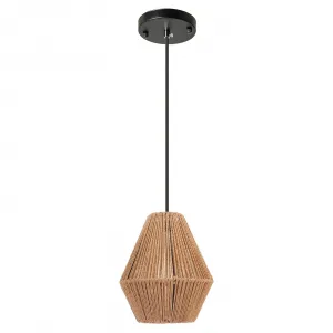 TooLight Závesná lampa La Belle Boho I čierna/hnedá