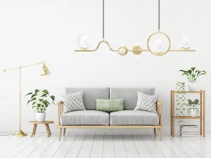 TooLight Závesná lampa La Belle VI zlatá