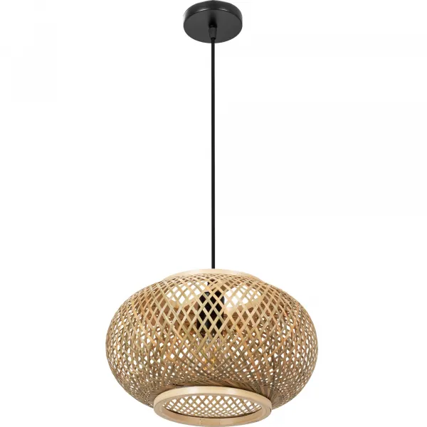TooLight Závesná lampa La Belle Boho III čierna/hnedá