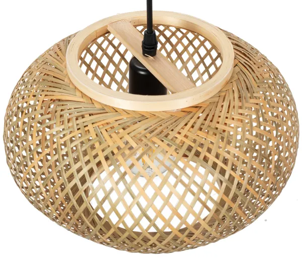 TooLight Závesná lampa La Belle Boho III čierna/hnedá