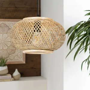 TooLight Závesná lampa La Belle Boho III čierna/hnedá
