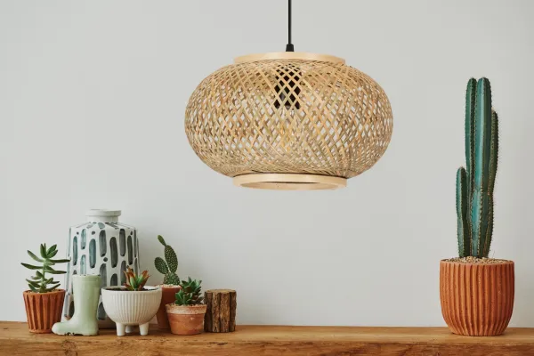 TooLight Závesná lampa La Belle Boho III čierna/hnedá