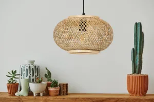 TooLight Závesná lampa La Belle Boho III čierna/hnedá