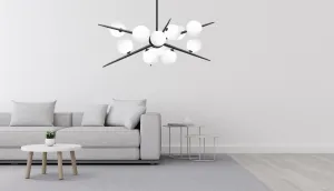 TooLight Závesná lampa La Belle XXXVIII biela/čierna