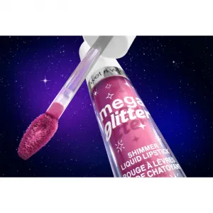 Wet n Wild Mega Glitter matný tekutý rúž s trblietkami odtieň Pink Future 2.8 ml