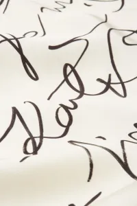 Šaty Karl Lagerfeld Satin Dress Scribble Aop