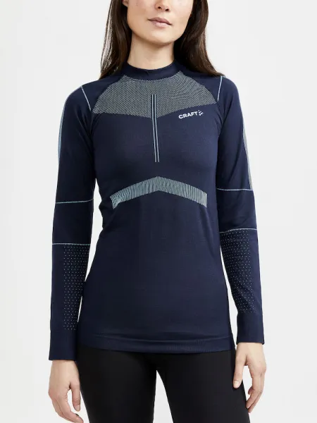 Craft Active Intensity CN LS tmavo modrá s ružovou - XS