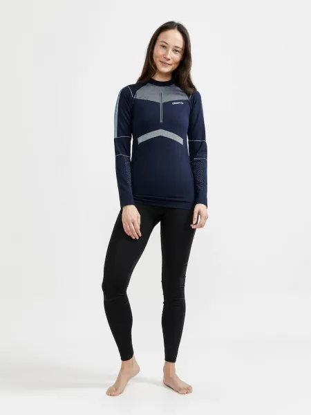 Craft Active Intensity CN LS tmavo modrá s ružovou - XS