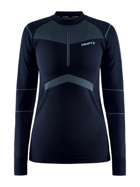 Craft Active Intensity CN LS tmavo modrá s ružovou - XS