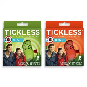 TICKLESS® HUMAN Ultrazvukový odpudzovač kliešťov a bĺch pre ľudí, oranžová