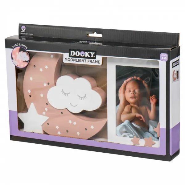 Dooky Luxury Memory Box Triple Frame Printset dekoratívny rámček s LED podsvietením Brown 1 ks