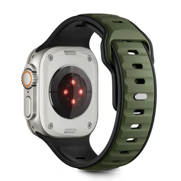 Tech-Protect Iconband Line remienok na Apple Watch 44/45/46/49mm, black/green