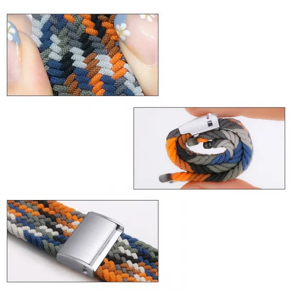 BStrap Nylon Braided remienok na Apple Watch 38/40/41mm, multicolor